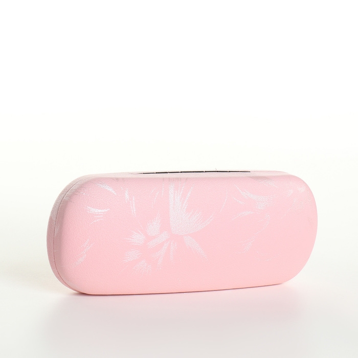 Футляр для очков на хлопушке, длина 16 см, цвет розовый Футляр для очков на хлопушке, длина 16 см, цвет розовый