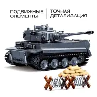 Конструктор Механо Sluban &laquo;Немецкий танк TIGER&raquo;, радиоуправление, 814 деталей