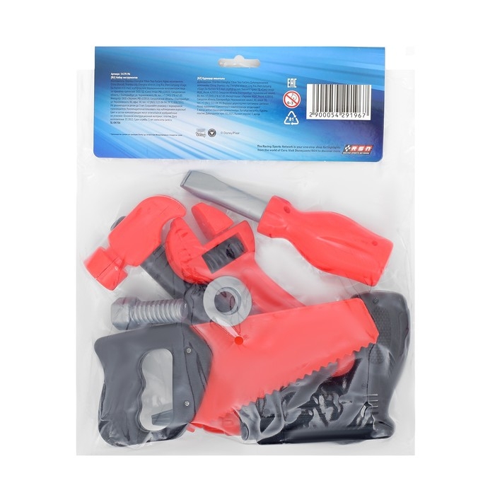 Набор инструментов, игровой, 8 предметов Тачки,Дисней Набор инструментов, игровой, 8 предметов Тачки,Дисней