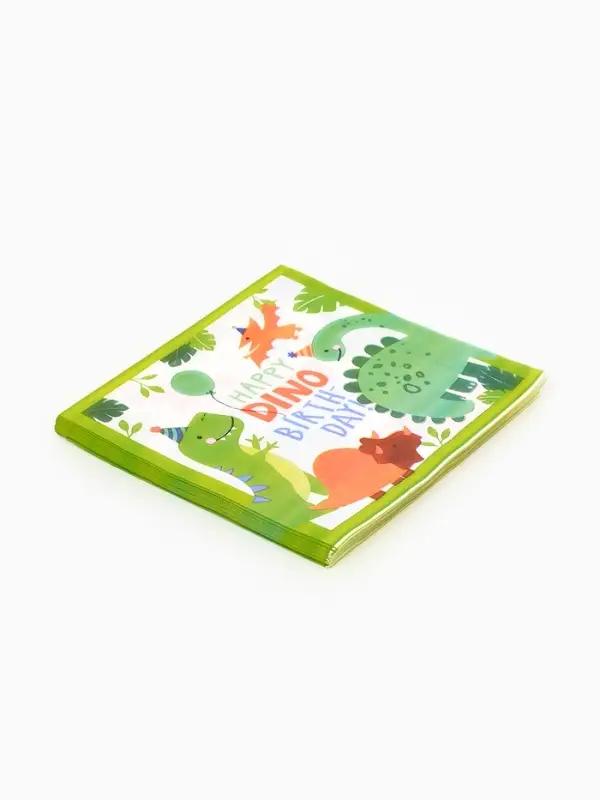Салфетки бумажные &laquo;Dino birthday&raquo;, 33х33 см, 20 шт