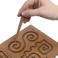 Игра развивающая "Межполушарные доски" со съёмными трафаретами 05893