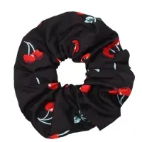 Резинка для волос "Орбита гранд" вишенки, 15 см, чёрный