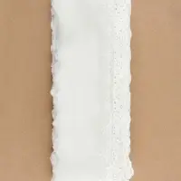 Кружево шитьё &laquo;Цветочки&raquo;, 80 мм, 13.7&plusmn;1 м, белое