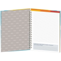 Бизнес-тетрадь Be Happy А4, 120л, 200х274, 3 разд, клетка, 0002-04