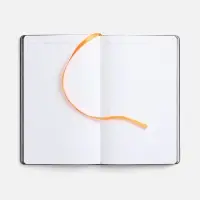 Ежедневник Trait, недатированный, черный с оранжевым