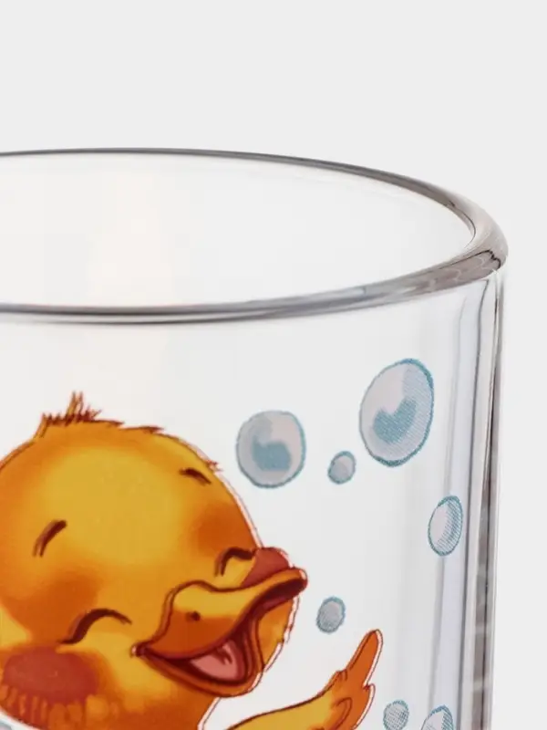 Набор детской посуды &laquo;Утята&raquo;, 3 предмета: кружка, салатник, тарелка, стекло, прозрачный