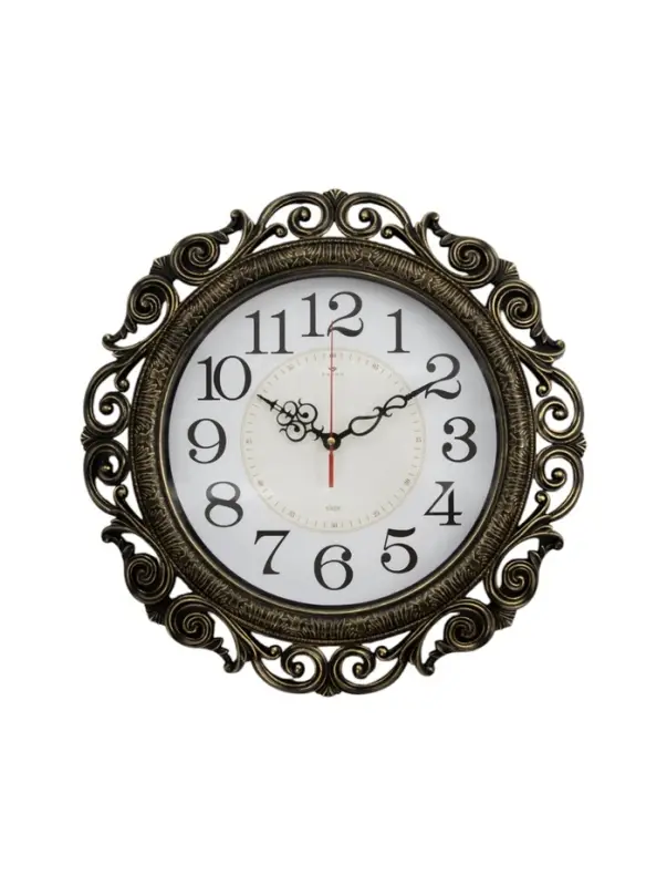 Часы настенные интерьерные &laquo;Хостон&raquo;, бесшумные, плавный ход, d=40.5 см, циферблат d=26 см, от батарейки 1&times;АА