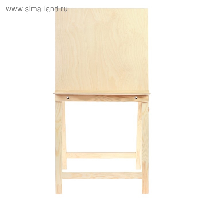 Мольберт тип &laquo;Хлопушка&raquo;, 100 х 50 х 55 см, планшет 50 х 50 см, полка с двумя подстаканниками, неокрашенное дерево, Calligrata