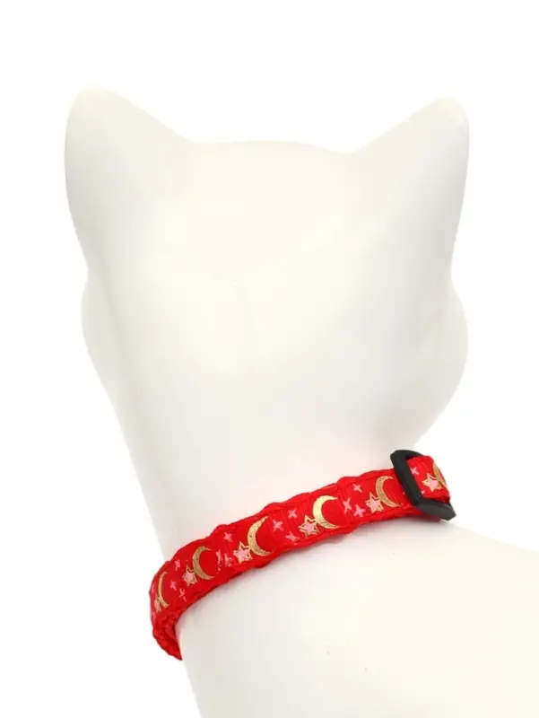 Ошейник для кошек &laquo;Ночь&raquo;,30&times;1 см, с бубенчиком, полиэстер