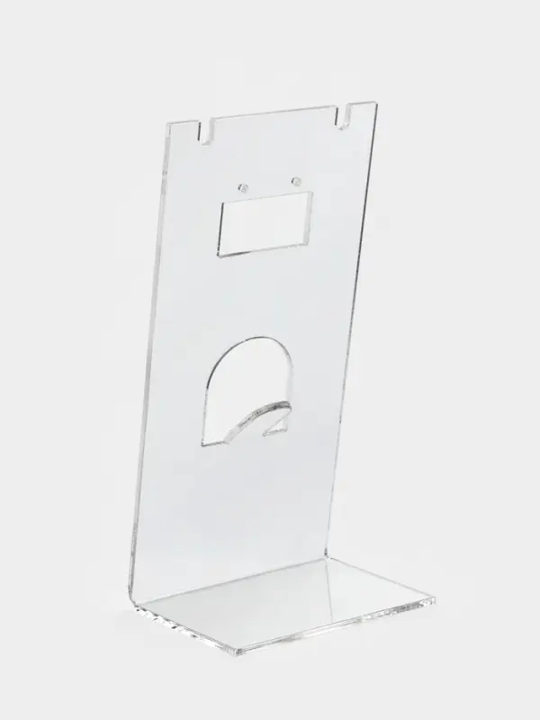 Подставка под гарнитур, серьги, кольцо, кулон, 7&times;4.5&times;14 см, оргстекло 2 мм