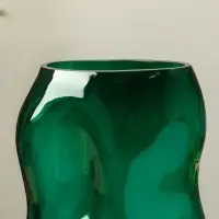 Ваза для цветов &laquo;Шерил&raquo;, 27&times;16 см, стекло, зелёная