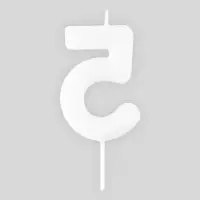 Свеча для торта, цифра «5», светится в темноте, 3,8 х 8 см