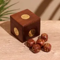 Игра настольная &laquo;Кубики&raquo;, 6.5&times;6.5&times;6.5 см, дерево шишам