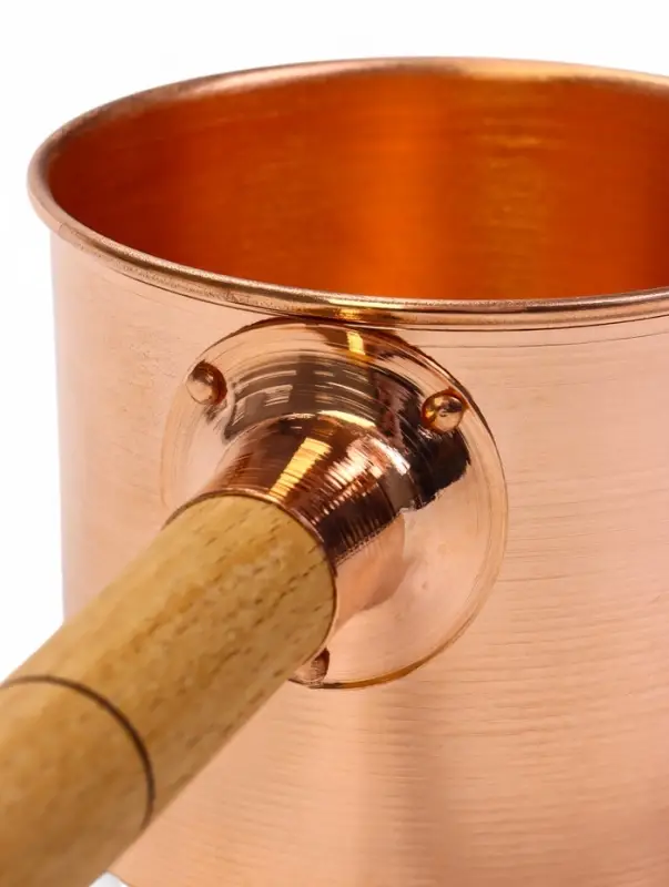 Ковш - черпак для бани и сауны, 400 мл, медь, деревянная ручка