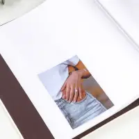 Фотоальбом на 400 фото 10х15 см "Стиль" кожзам, бело-серый 5х28х34 см