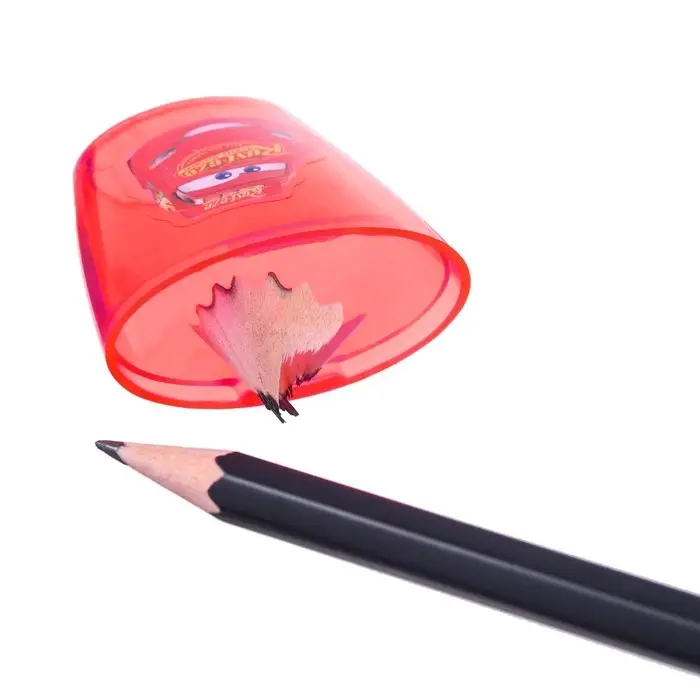 Точилка пластиковая, красная, Тачки