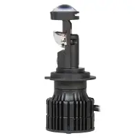 Лампа светодиод. H7 LED LENS, 50Вт, 6800Лм (3400Лм x 2), 6500К, 12/24В, кмпл. 2 шт.