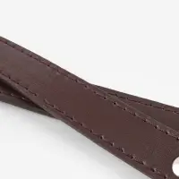 Ручка для сумки, с карабинами, 60&plusmn;1&times;2 см, коричневая