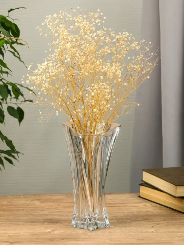 Ваза стекло настольная  Ваза стекло настольная "Лесли" 25х14,5 см, прозрачный