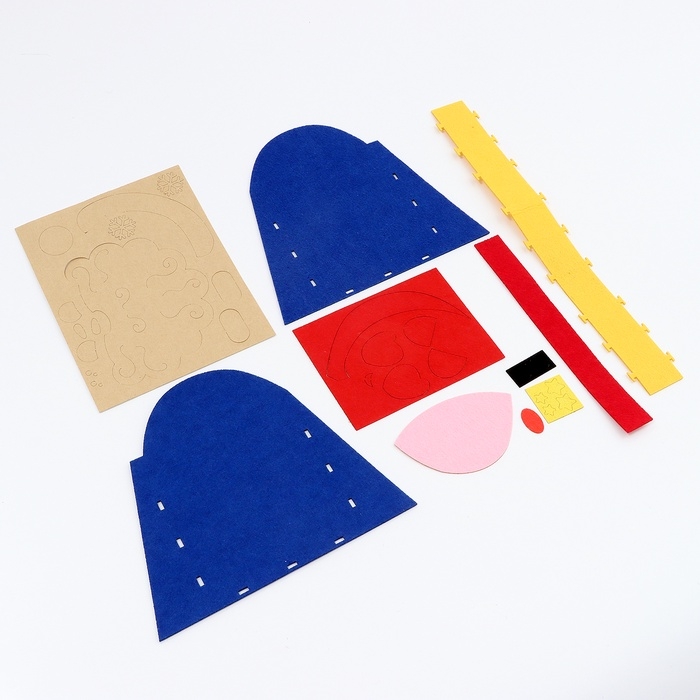 Набор для создания корзинки из фетра на новый год «Веселый олень» Набор для создания корзинки из фетра на новый год «Веселый олень»