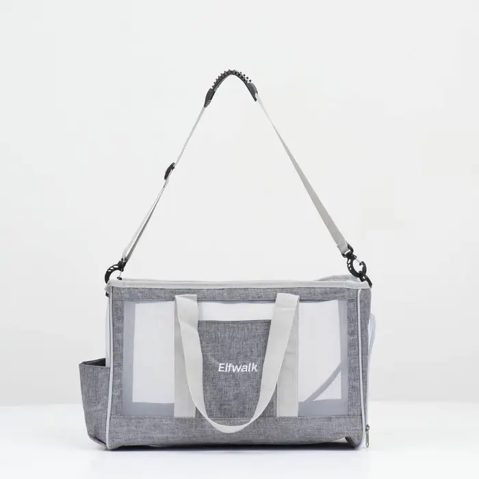 Сумка-переноска для животных, 24&times;25&times;41 см, с раздвижным окном, серая