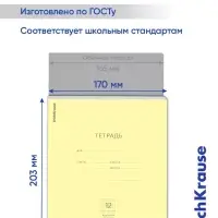 Тетрадь 12 листов в крупную клетку ErichKrause &laquo;Классика&raquo;, обложка мелованный картон, МИКС