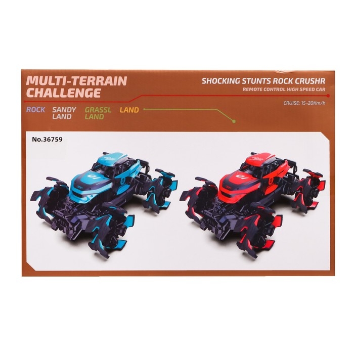 Джип радиоуправляемый Shocking, 1:12, 20 км/ч, 4WD полный привод, цвет синий Джип радиоуправляемый Shocking, 1:12, 20 км/ч, 4WD полный привод, цвет синий