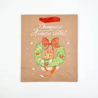 Набор новогодних пакетов &laquo;Новогодний&raquo;, 5 шт., 23&times;27&times;11.5 см