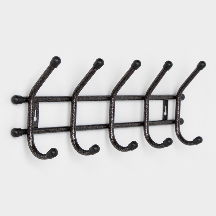 Вешалка настенная «Уют », 5 крючков, цвет медный антик Вешалка настенная «Уют », 5 крючков, цвет медный антик