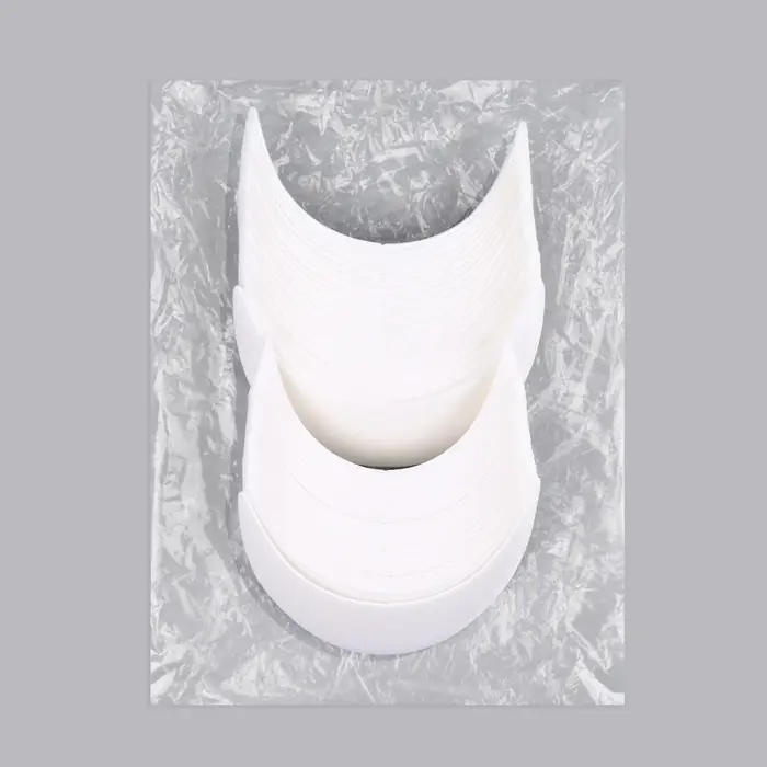 Козырёк для кепки, гнутый, 5.5×19 см, белый