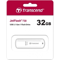 Флеш-память Transcend JetFlash 730, 32Gb, USB 3.1 G1, бел, TS32GJF730