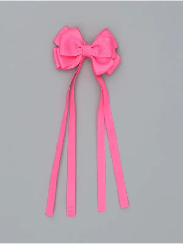 Бант для волос на заколке с лентами, цвет розовый, Коты аристократы Бант для волос на заколке с лентами, цвет розовый, Коты аристократы