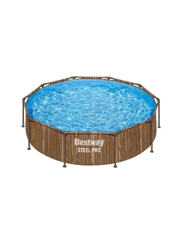 Бассейн каркасный Steel Pro, 305&times;76 см, круглый, цвет рейка, 561VP Bestway