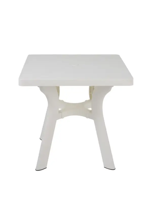 Стол "Атлант", квадратный, 80*80*76,5 см, белый