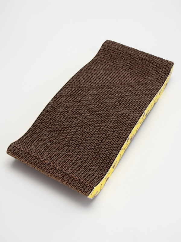 Когтеточка-лежанка "Пижон" из гофрокартона с кошачьей мятой "ГТО", 44,5 х 21,5 х 5,5 см