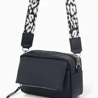 Сумка женская кросс-боди TEXTURA на молнии, 21&times;7&times;13 см, синяя