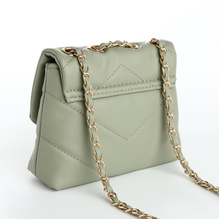 Сумка-мессенджер на клапане, цвет зелёный Сумка-мессенджер на клапане, цвет зелёный