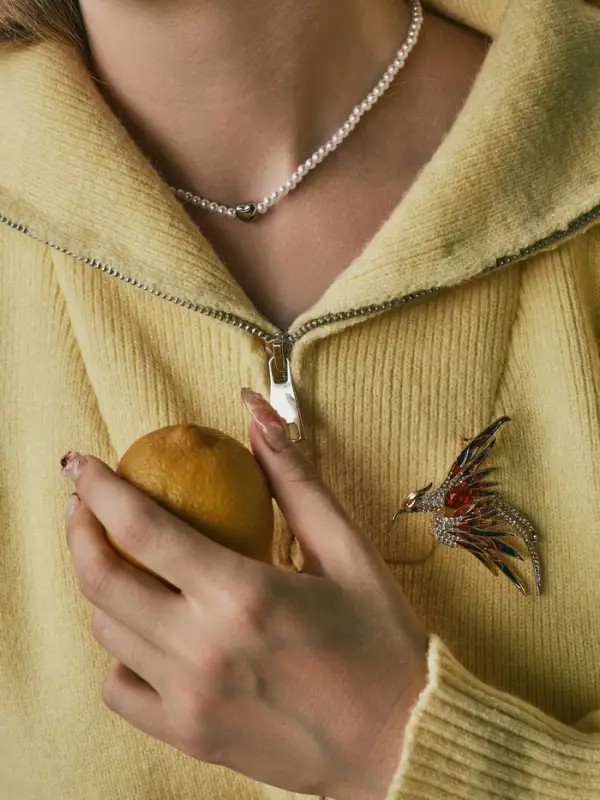 Чокер «Стразик» сердце и жемчужные бусины, белый в серебре, 36 см + 5 см доп, цепочка