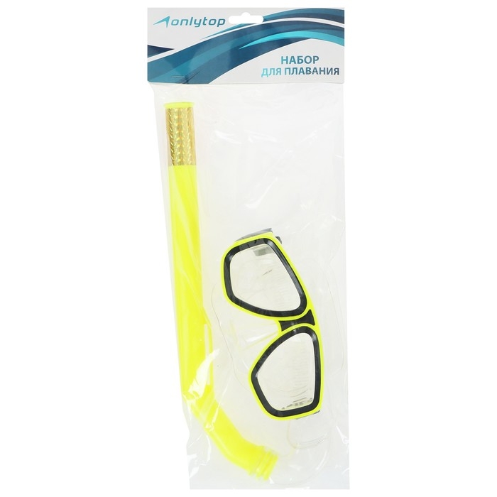Набор для плавания ONLYTOP: маска, трубка, цвета МИКС Набор для плавания ONLYTOP: маска, трубка, цвета МИКС