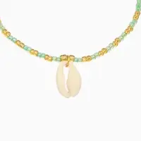 Браслет "Виколия" длина 16 см, цв. бирюзовый, золотистый Браслет "Виколия" длина 16 см, цв. бирюзовый, золотистый