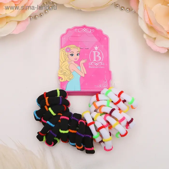 Резинка для волос Резинка для волос "Махрушка" (набор 20 шт) цветной обруч