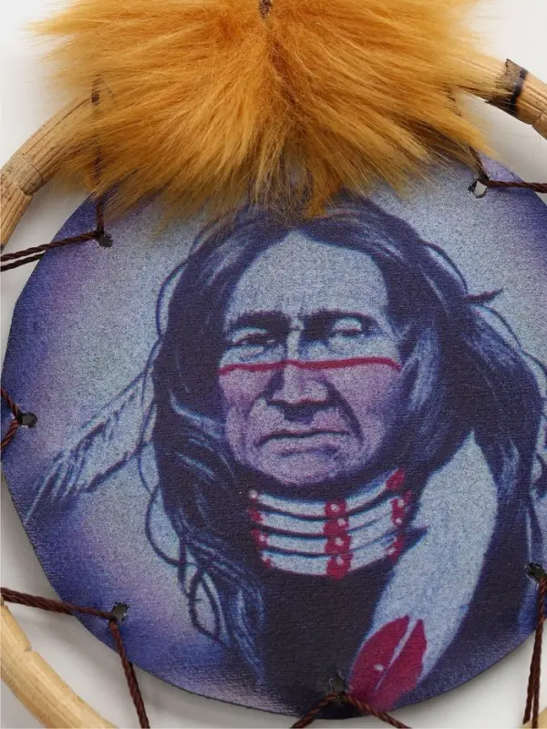 Ловец снов &laquo;Индеец&raquo;, 15&times;2&times;35 см, бежевый