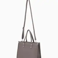 Сумка женская тоут TEXTURA на молнии, с кошельком, 30&times;10&times;24 см, тёмно-серый