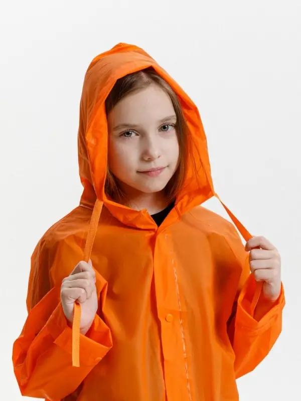 Дождевик детский RainDrop Kids, оранжевый, 10 лет (рост 130-140) Дождевик детский RainDrop Kids, оранжевый, 10 лет (рост 130-140)