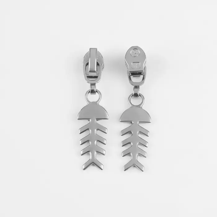 Бегунок для молнии «Спираль», №3, «Рыба», 10 шт., цвет никель Бегунок для молнии «Спираль», №3, «Рыба», 10 шт., цвет никель