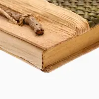 Записная книжка плетёная, 48 листов, 17&times;22&times;2 см, зелёная