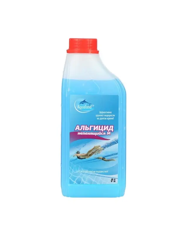 Средство для очистки воды в бассейне Aqualand, от водорослей, не пенящийся М, 1 л