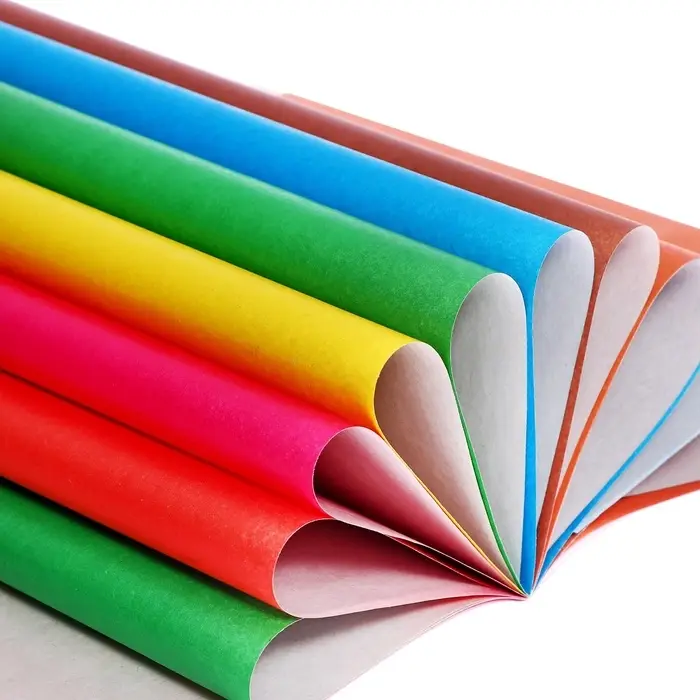 Бумага цветная А4, 16 листов, 8 цветов "Котёнок", газетная, на скобе