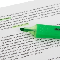 Маркер текстовыделитель Kores BRIGHT LINER PLUS, скош нак, 0.5-5 ммзелен