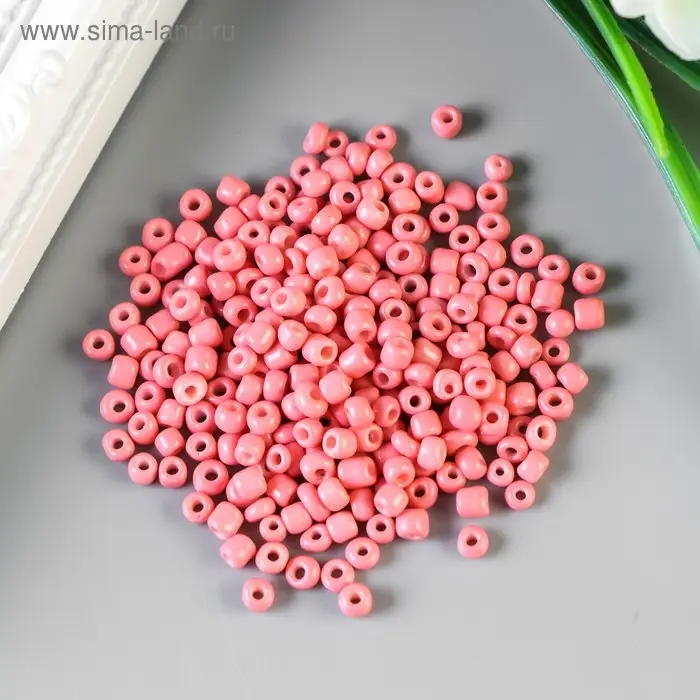 Бисер круглый 6/0  Бисер круглый 6/0 "Персиковый" 20 гр